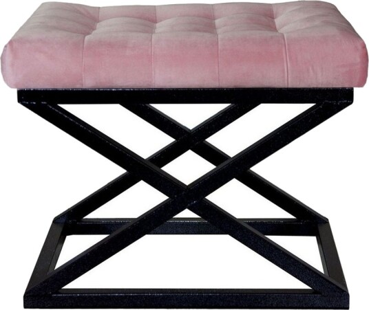 Gillie Sittepuff 40 cm Svart/Rosa