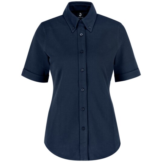 JOBELINE Skjorte dame Piqué kortermet; Størrelse S; Navy
