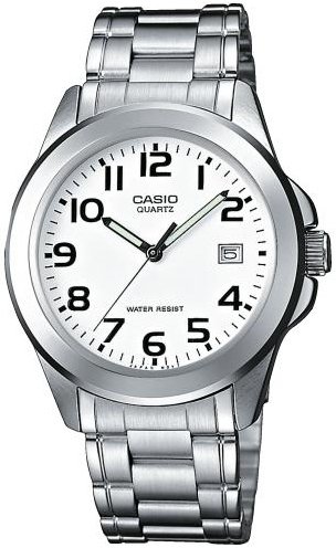 Casio Dameklokke MTP 1259PD 7BEG Collection Hvit/Stål Ø32 mm