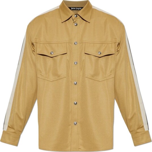 Palm Angels Herre Skjorter Brun S,