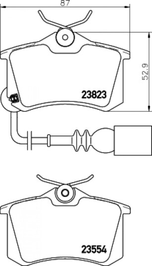 Bremseklosser HELLA 8DB 355 010 781