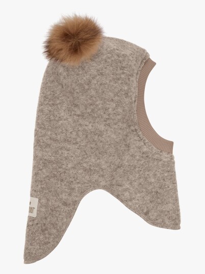 Huttelihut Camel Melange Elefantlue Ull Alpaca Pompoms 12 24 mdr/50