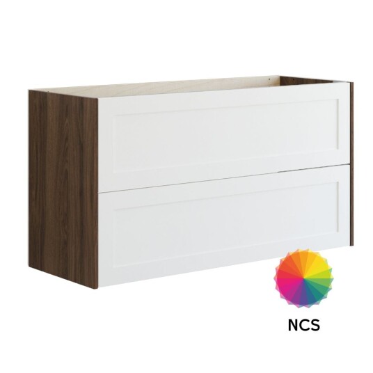 Dansani Inzo Classic Ramme Servantskap 2 Skuff B60 120xh64xd44cm Brun Eik/ncs Farge / 120cm