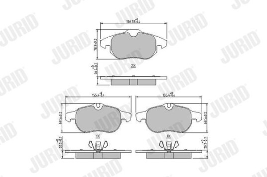Bremseklosser JURID 573723J Bremseklosser JURID 573723J