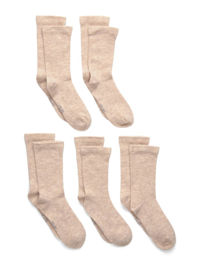 Minymo Wool Socks 5-Pack Solid Beige 23\26 Minymo Wool Socks 5-Pack Solid Beige 23\26