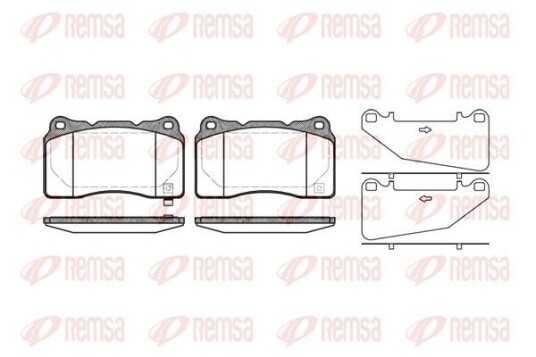 Bremseklosser REMSA 0666.32 Bremseklosser REMSA 0666.32