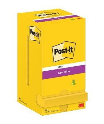 Notatblokk Post-It SSN 76x76 u.gul12