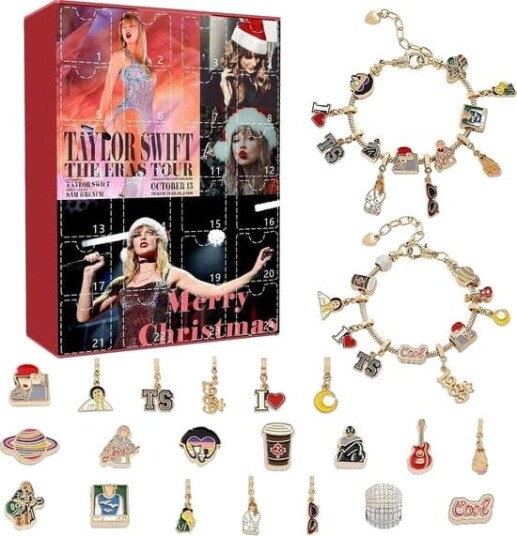 2026 julekalenderarmbånd 24 dagers nedtellingskalender Taylor Swift Swiftie DIY smykker kreativ gave