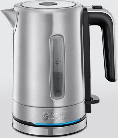 Russell Hobbs Compact Home Vannkoker 0.8L 2200W Børstet Rustfritt Stål Russell Hobbs Compact Home Vannkoker 0.8L 2200W Børstet Rustfritt Stål