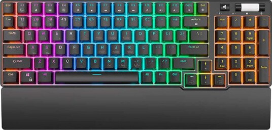 Royal Kludge RK96 Trådløst Gamingtastatur med RGB Brune Switcher Svart