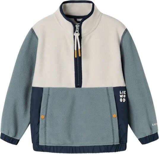 Liewood Wynn Fleece Half Zip Shirt Blue 134 Liewood Wynn Fleece Half Zip Shirt Blue 134