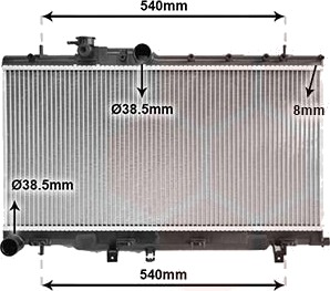 VAN WEZEL 51002050 Radiator motorkjøling VAN WEZEL 51002050 Radiator motorkjøling