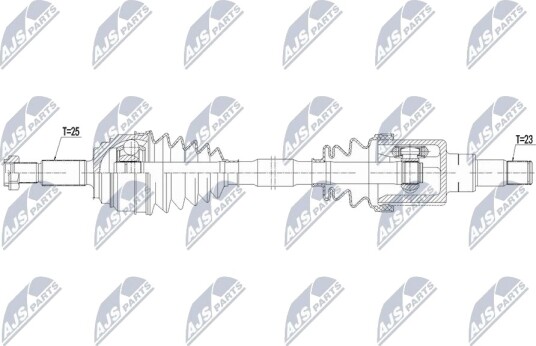 Drivaksel NTY NPW-FR-189