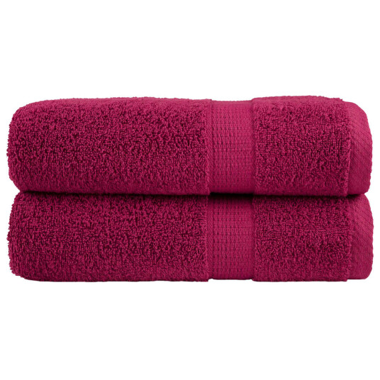 Premium dusjhåndklær SOLUND 2 stk burgunder 70x140 cm 600gsm Premium dusjhåndklær SOLUND 2 stk burgunder 70x140 cm 600gsm