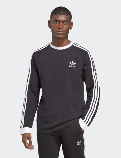 adidas Originals 3-Stripes Ls T - Black - XS