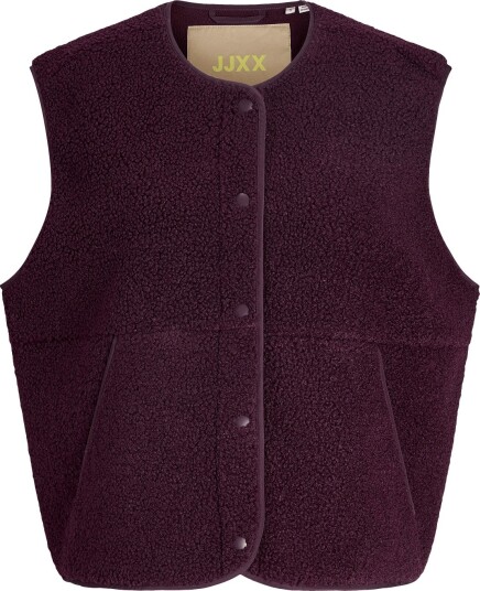 JJXX Jxvera Teddy Vest Otw Noos Burgundy L