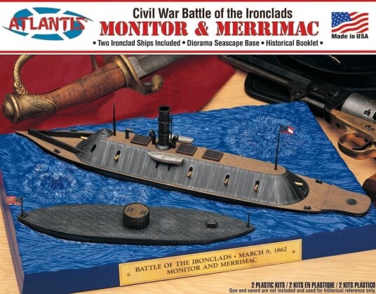 Atlantis Monitor and Merrimac - Civil War Battle of the Ironclads Atlantis Monitor and Merrimac - Civil War Battle of the Ironclads