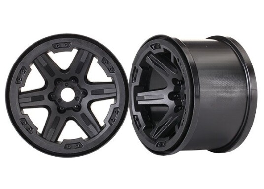 Traxxas 8671 Wheels Carbide 3.8" Black 17mm 2