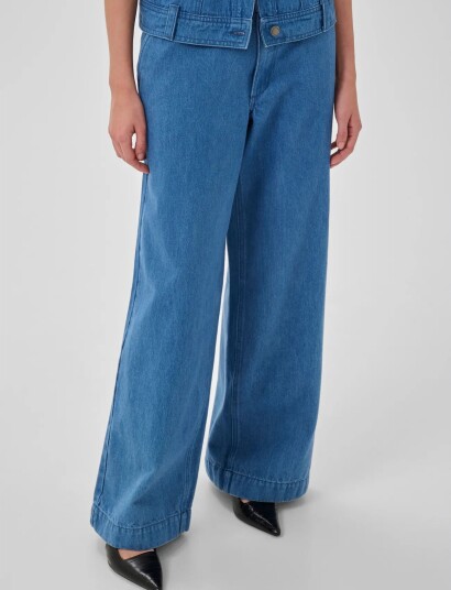 My Essential Wardrobe Mwtessa 180 Mid X Wide   Blue   40 x 31