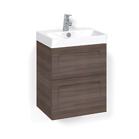 Macro Design Crown Servantskap 2 Skuff- med Light 70 Servant Brun ask / 45cm Shape