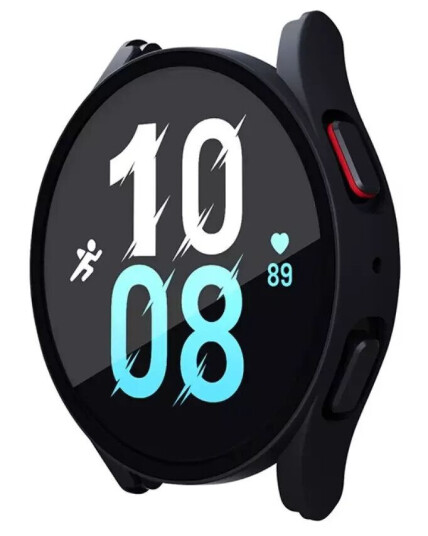 INCOVER Samsung Galaxy Watch 4/5 (40 mm) Deksel i Hardplast med Innebygd Skjermbeskyttelse - Svart