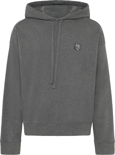 Maison Kitsune Bold Fox Head Patch Oversize Hoodie Grey M