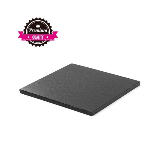 Kake Drum Kvadrat Svart 30cm Kake Drum Kvadrat Svart 30cm