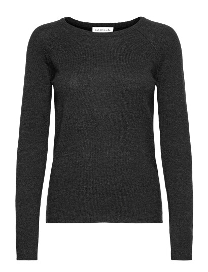 Rosemunde Rwlaica Cashmere Ls O-Neck Raglan P - Grey - L