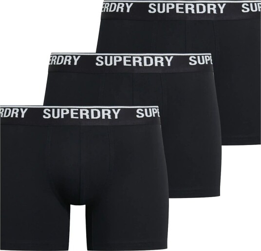 Superdry Boxer Triple Pack Black L