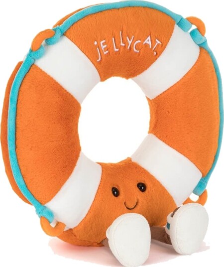 Jellycat | Amuseables Life Ring | Rød og Hvit | 33 cm