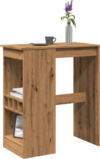Barbord med stativer artisan eik 90x47,5x103,5cm konstruert tre Barbord med stativer artisan eik 90x47,5x103,5cm konstruert tre