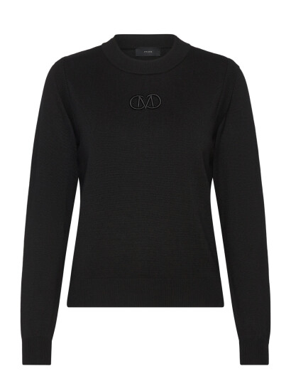 Copenhagen Muse Cmveran-Pullover Is A Long Sleeved Pullover In A Fine-Knit Material With An Embr - Black - S Copenhagen Muse Cmveran-Pullover Is A Long Sleeved Pullover In A Fine-Knit Material With An Embr - Black - S