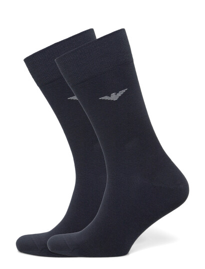 Giorgio Armani Emporio Armani Men's Knit Short Socks Navy ONE SIZE