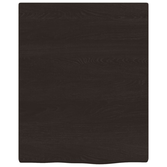 Benkeplate til bad mørkebrun 40x50x2 cm behandlet heltre