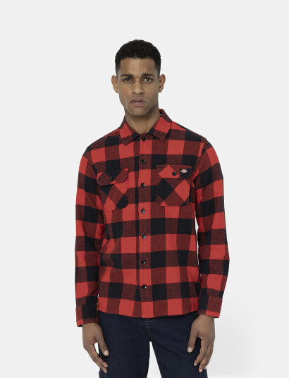 Dickies M Sacramento Shirt Red XXS
