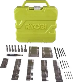 Ryobi Bor og bitssett 127 deler RAK127DDSD Ryobi Bor og bitssett 127 deler RAK127DDSD