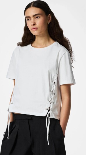 Pieces Pcfenja Ss Tie Detail T Shirt Jsr D2D Pp White XS Pieces Pcfenja Ss Tie Detail T Shirt Jsr D2D Pp White XS