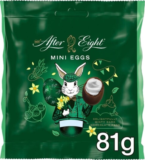 After Eight Mini Eggs Mørke Sjokoladeegg med Mintfyll 81g