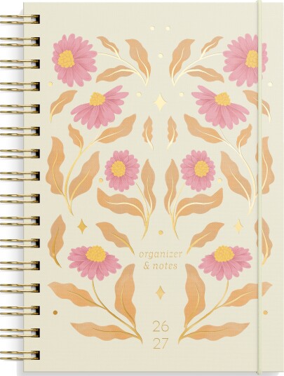 Grieg Organizer og Notes Grieg A5 26/27 Daisy