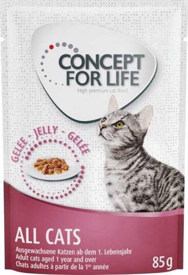 Concept For Life Outdoor Cats + All Cats I Gelè 3 X 3 kg + 12 X 85 G