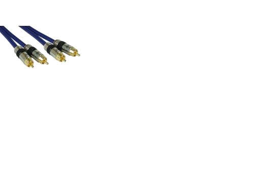 Inline 89701P Hankjønn 2 X Rca Hankjønn 1 M Blå