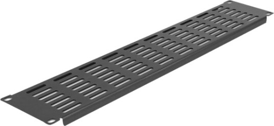 Delock Rackpanel Svart 2U 19" 66680