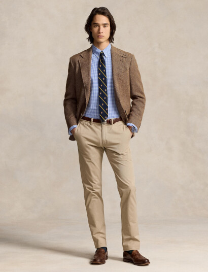 Polo Ralph Lauren Slim Fit Stretch Poplin Shirt - Blue - XL