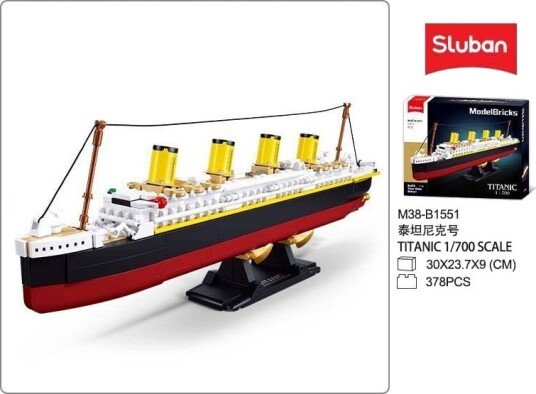 Sluban Modelbricks Titanic Byggesett 10+ År 378 Deler