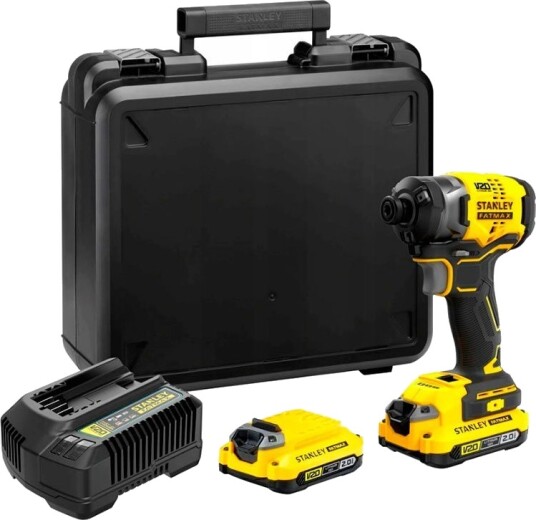 Stanley Fatmax SFMCF820D2K Borskrutrekker 18V Med 2x2.0Ah batterier Stanley Fatmax SFMCF820D2K Borskrutrekker 18V Med 2x2.0Ah batterier