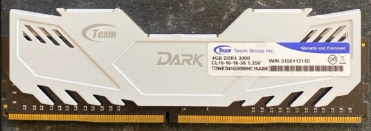 Rebuild IT TDWED44G3000HC16ABK Team Group T-Force DARK 4GB DDR4-3000MHz PC4-24000 non-ECC Unbuffered CL16 288-Pin