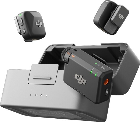 DJI Mic Mini Trådløst Mikrofonsystem (2 TX + 1 RX) med Ladeetui