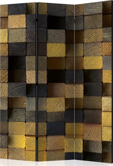 Romdeler - Wooden cubes 135x172 - Artgeist sp. z o. o.