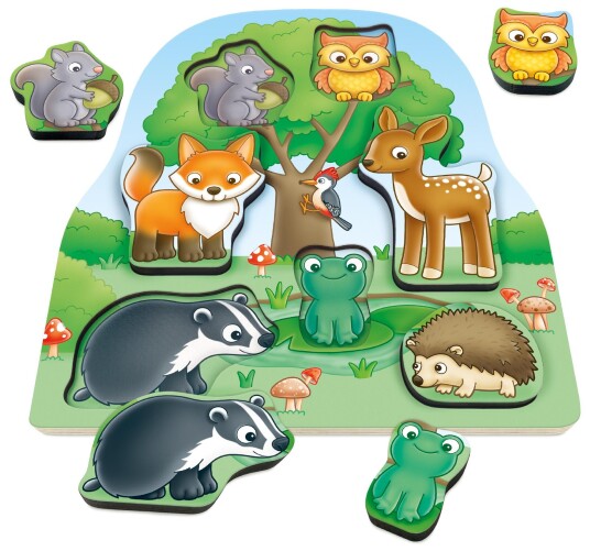 Orchard Toys Chunky Träpuslespill 7 Brikker Skogens Dyr Orchard Toys Chunky Träpuslespill 7 Brikker Skogens Dyr