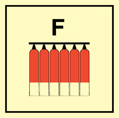 Jo Safety Fixed fireextinguisher battery IMO Fire Control sign 104142 Jo Safety Fixed fireextinguisher battery IMO Fire Control sign 104142